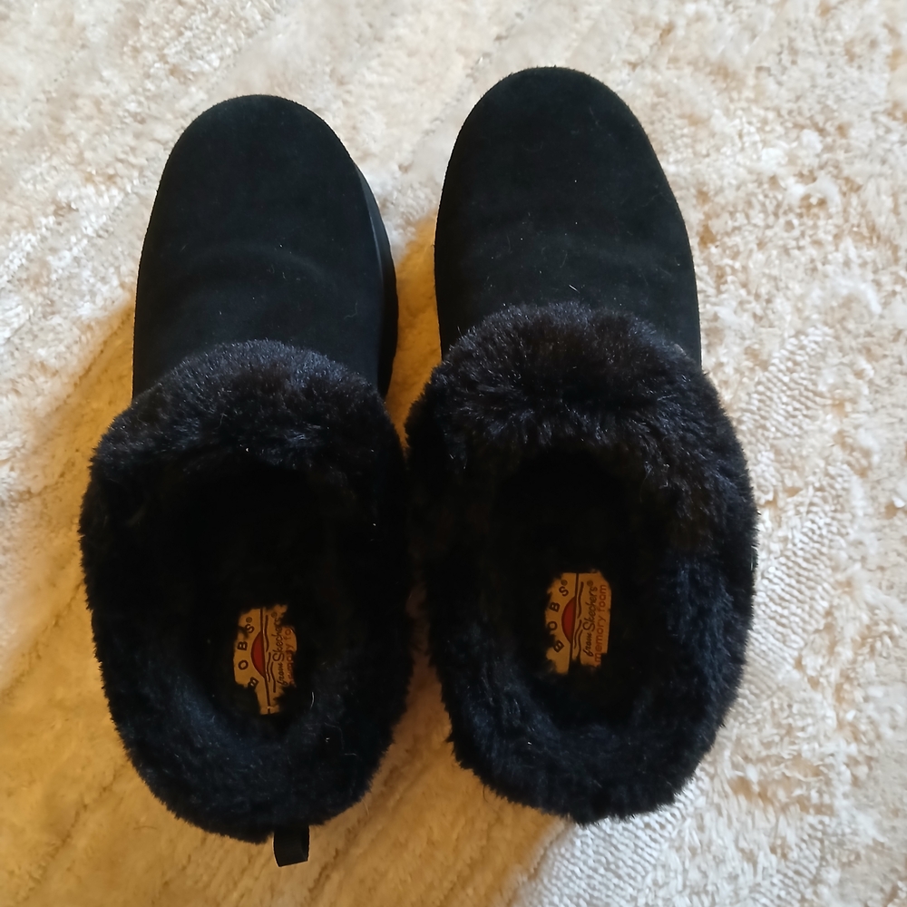 BOBS from Skechers Black Ankle Booties